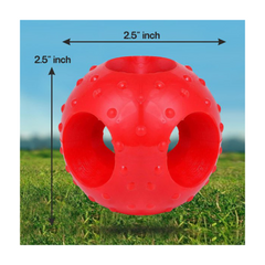 Drools - Hole Ball Chew Toy - Non-Toxic Rubber - Dog Teething Toy