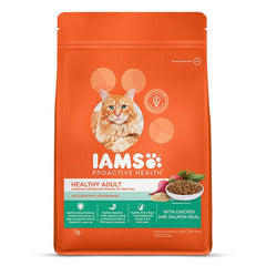 IAMS - Proactive Health - Healthy Adult - 1+ Years - Chicken & Salmon Meal - Cat Dry Food