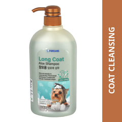Forcans Long Coat Aloe Shampoo for Dogs 750ml