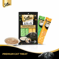 Sheba - Melty Premium - Sasami Selection Chicken & Whitefish - Cat Snack Food - 48 Gm Pack (4 Sticks)
