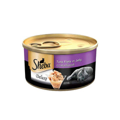 Sheba - Complete Nutrition - Premium - Pure Tuna White Meat in Jelly - Wet Cat Food - 85 Gm Can
