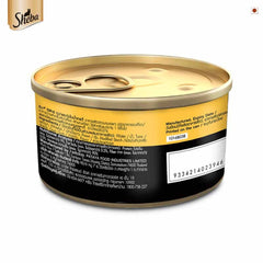 Sheba - Complete Nutrition - Premium - Tuna Fillet & Whole Prawns in Gravy - Cat Wet Food - 85 Gm Can