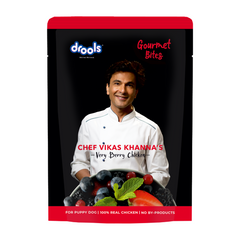 Drools - Gourmet Bites - Vikas Khanna Recipe - Very Berry Chicken - Puppy - Dog Wet Food