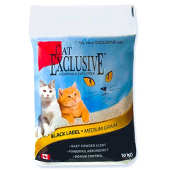 Intersand - Sodium Bentonite Sand & Baby Powder Scent - Cat's Exclusive Litter