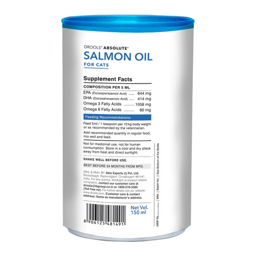 Drools - Absolute - Salmon Oil Syrup - Cats Supplements